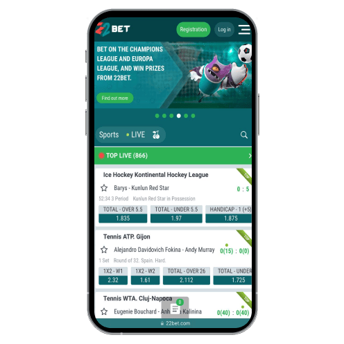 aplication 22Bet